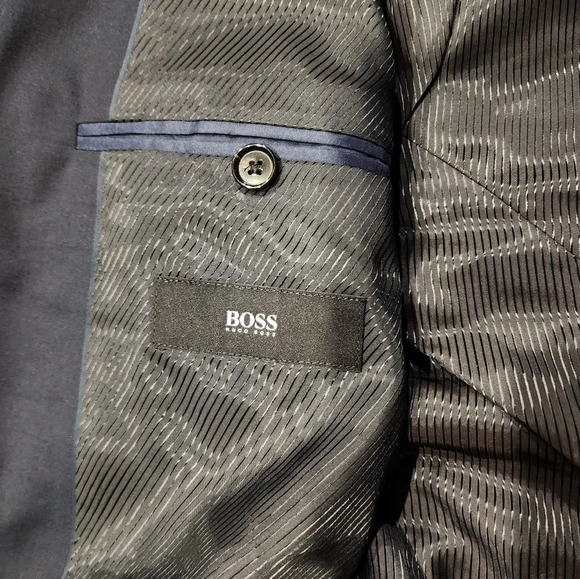 Hugo BossThe James 3 Guabello Super 130s Navy Suit Jacket - Picture 8 of 8